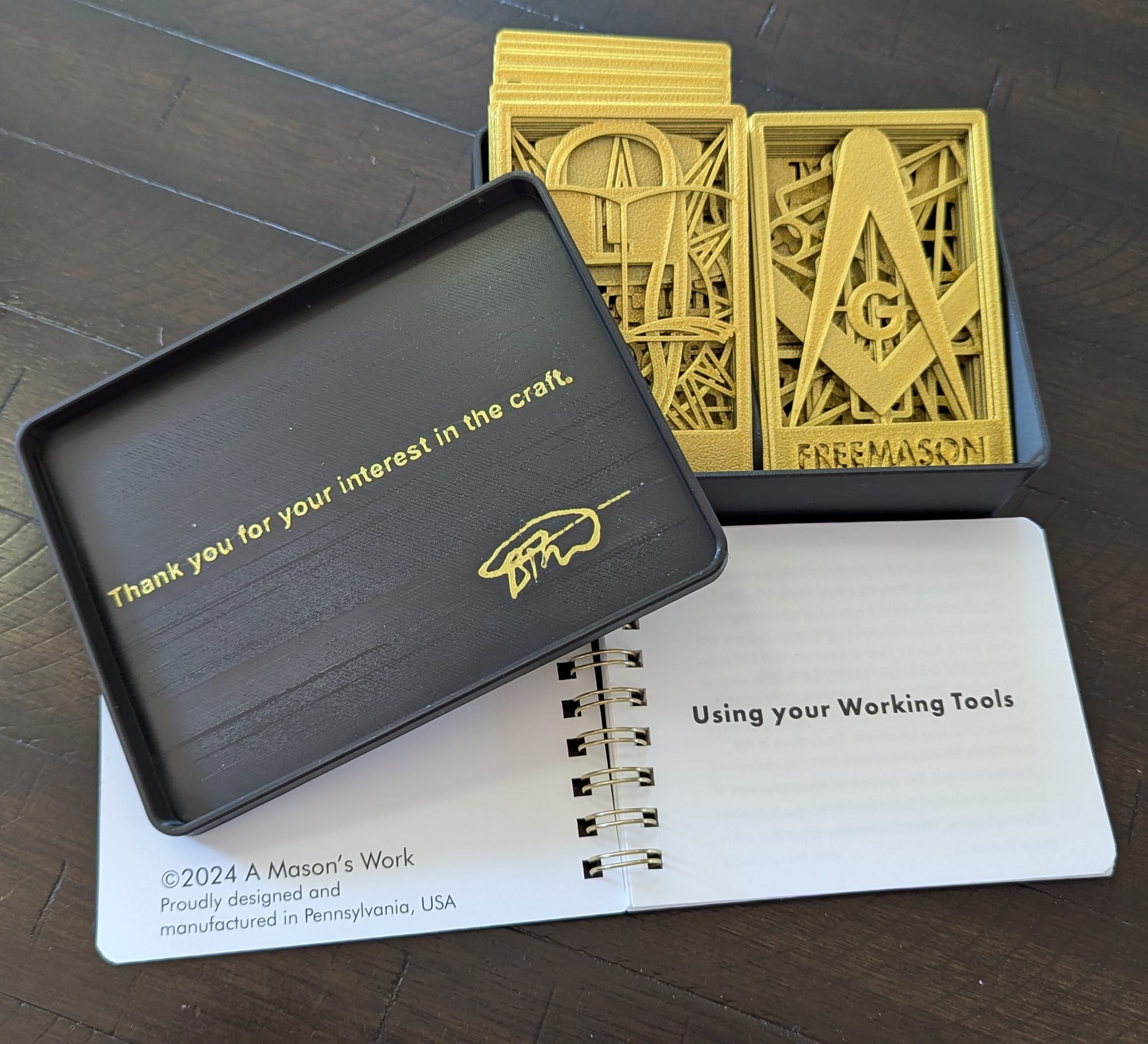 Working Tools Deck — tokens and booklet